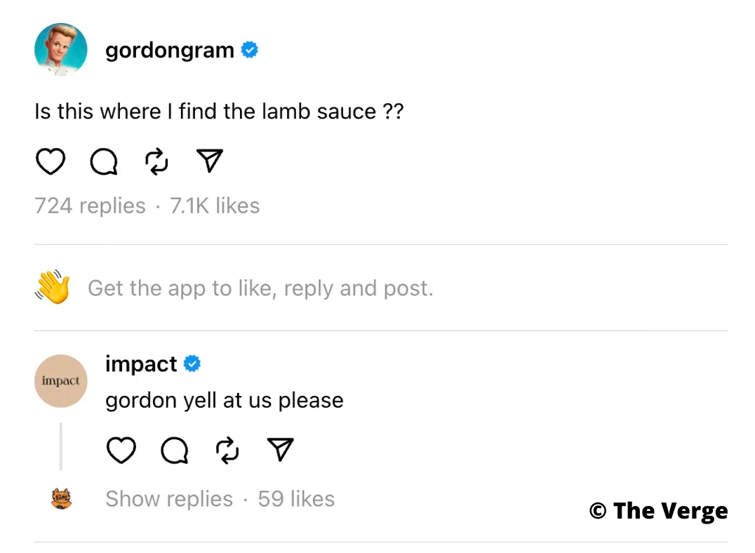 Voorbeeld Threads Gordon Ramsay