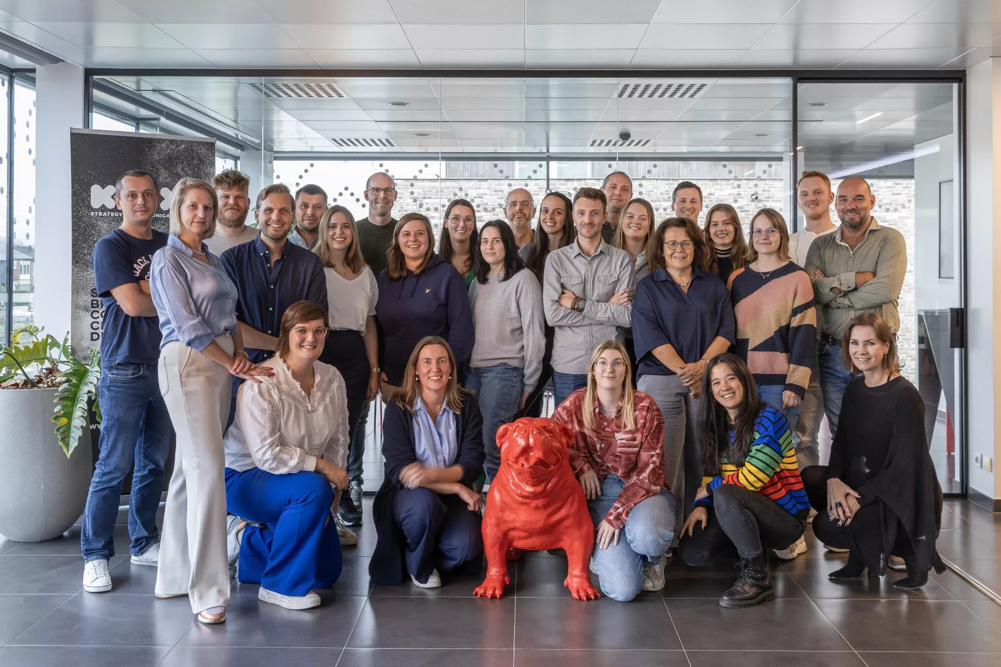 Foto van het KIXX-team