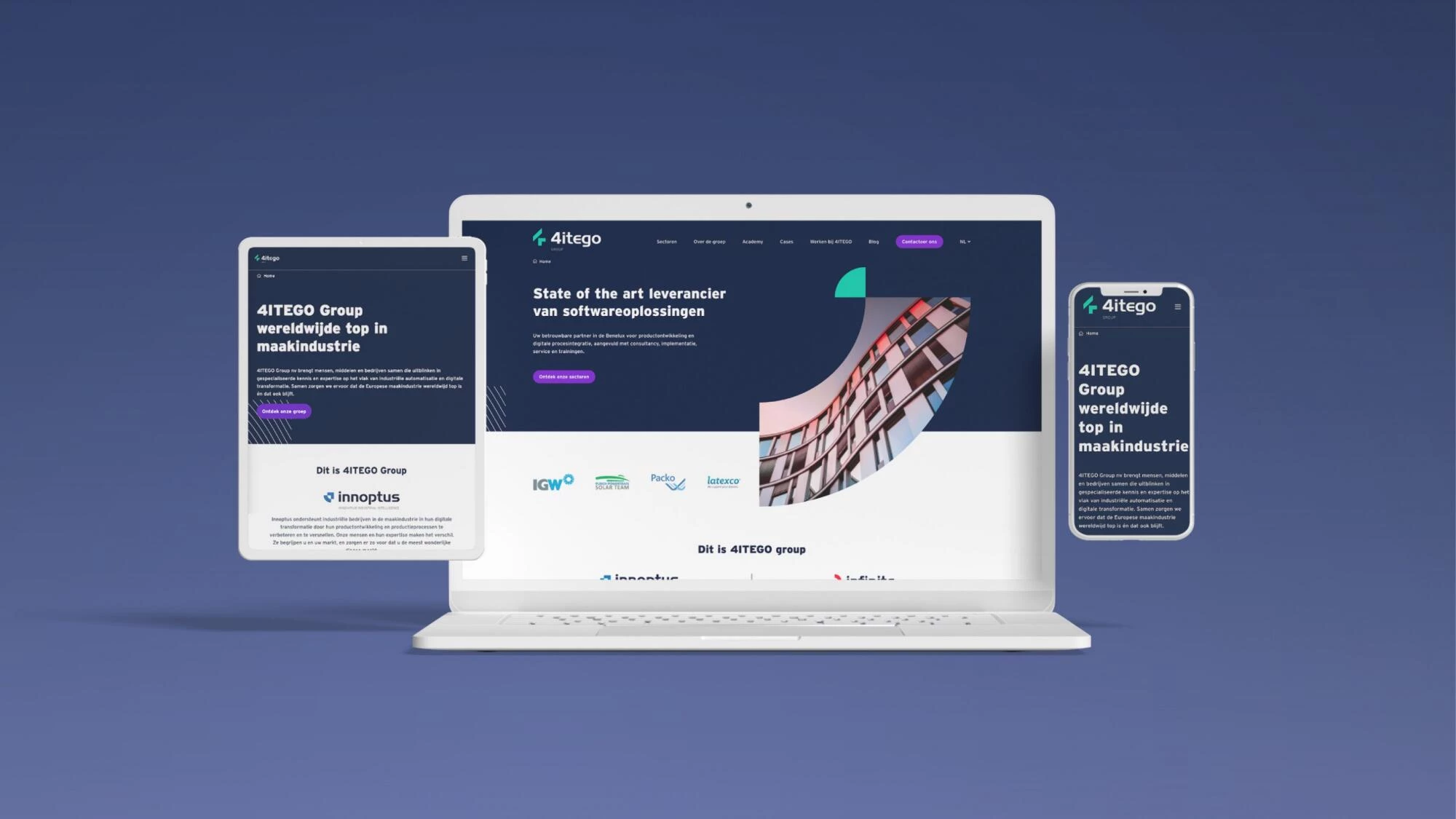 Responsive website 4ITEGO Group