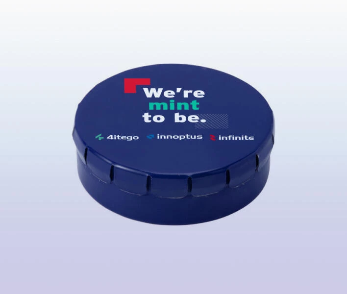 Muntjes met 4ITEGO Group branding