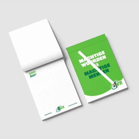 notitieblok van AVR voor lancering nieuw employer branding concept