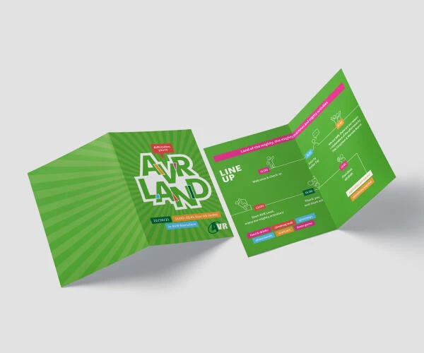 AVR Land festival infographic voor de aankondiging van het nieuwe employer branding concept
