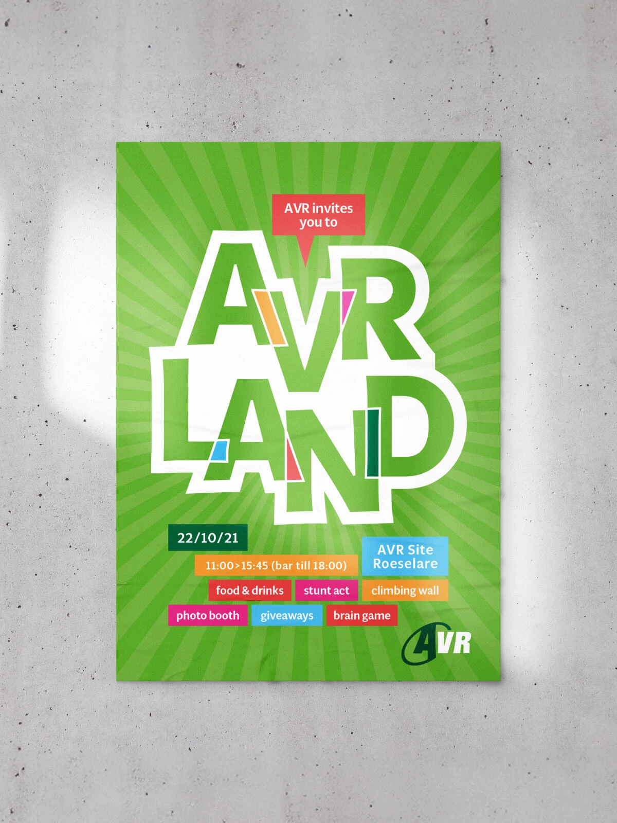 Intern festival AVR affiche voor lancering employer branding concept