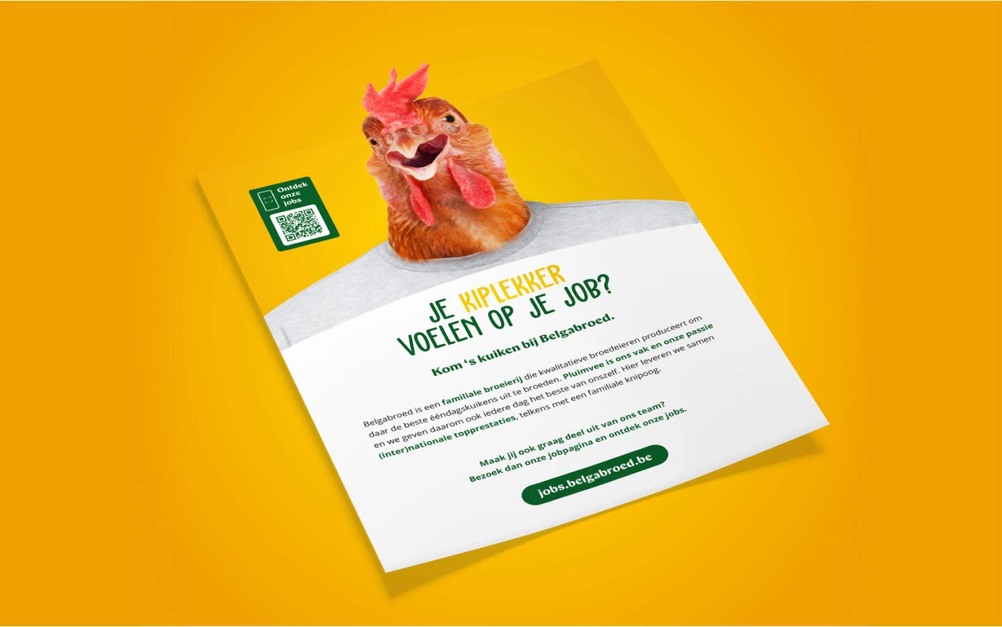 Flyer Belgabroed met nieuw campagnebeeld