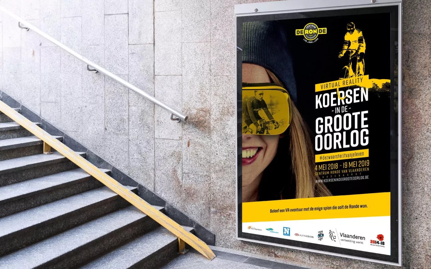 Affiche koersen in de grote oorlog van Centrum Ronde van Vlaanderen
