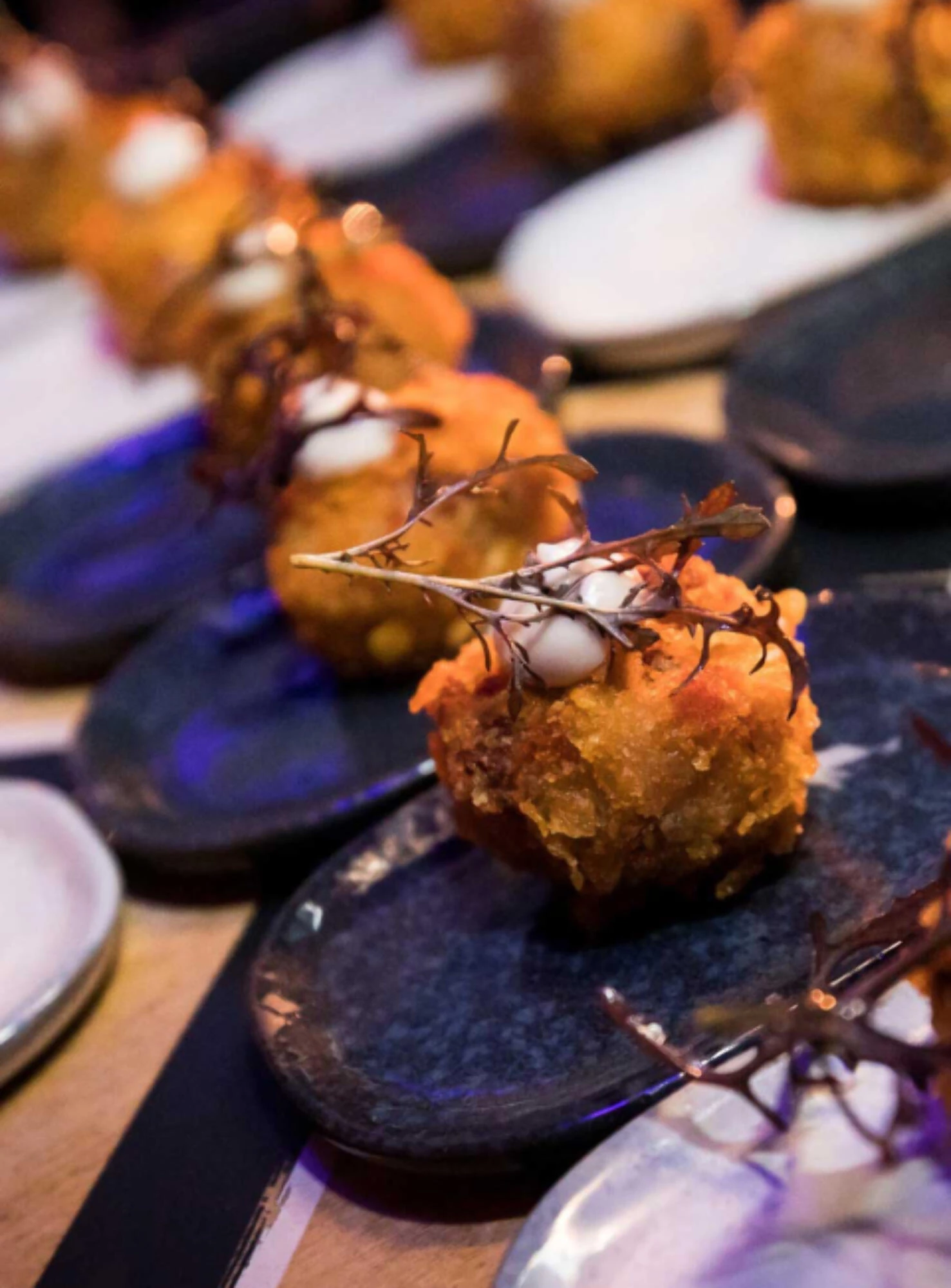 Hapjes op event van Engico