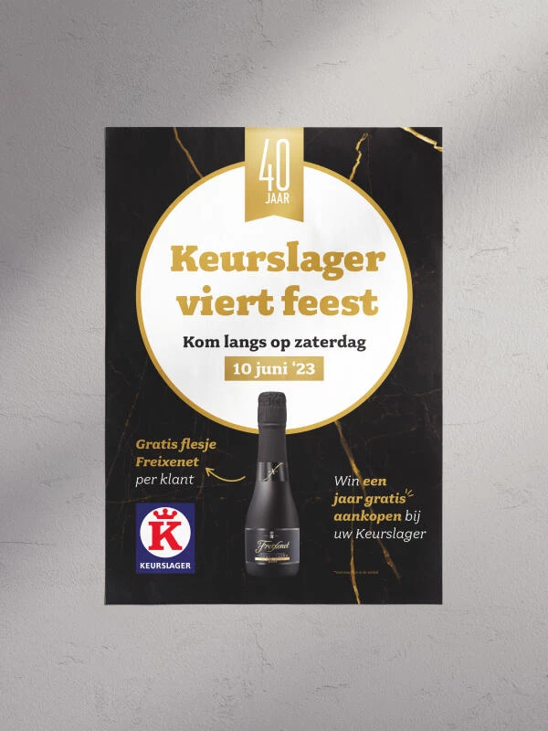 Drukwerk Belgische Keurslagers 40 jaar