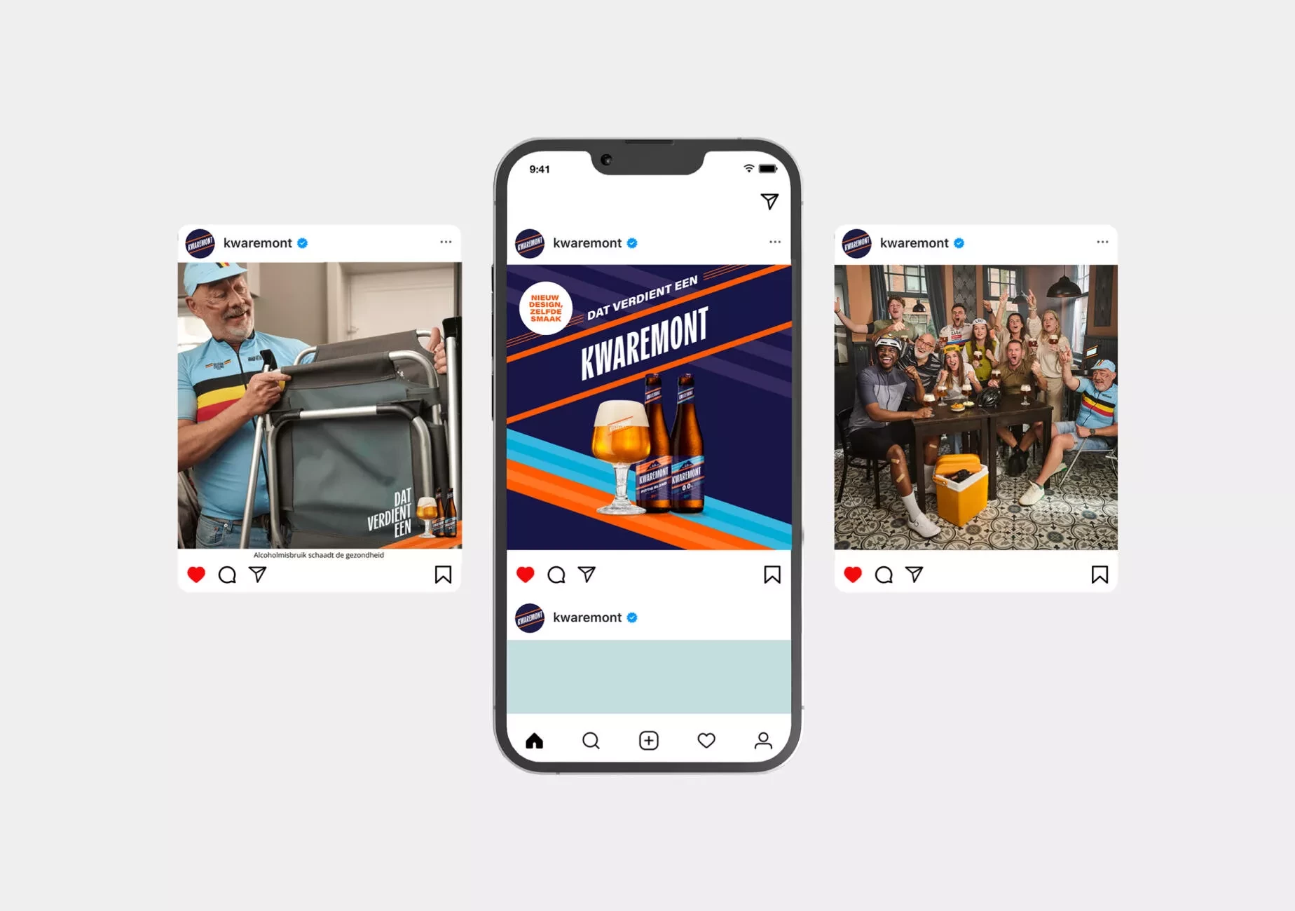 Kwaremont contentstrategie mockup social visuals