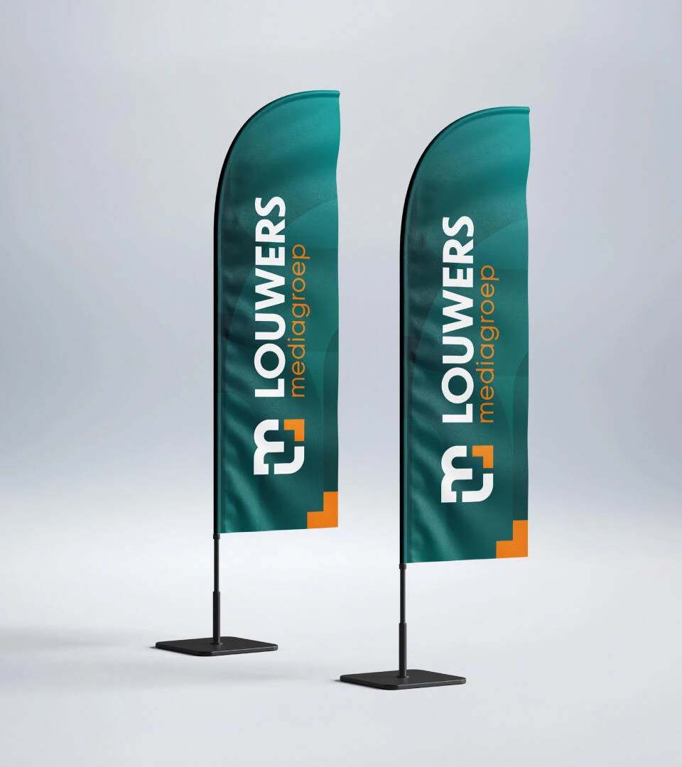 Louwers Mediagroep visuals beach flags