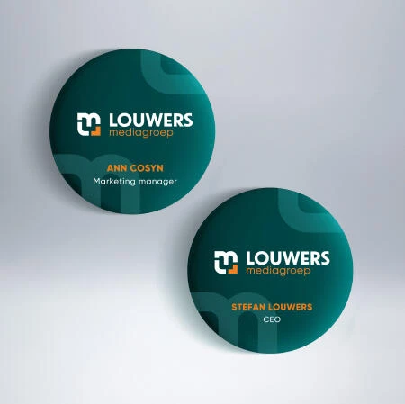 Louwers Mediagroep visual pin up buttons