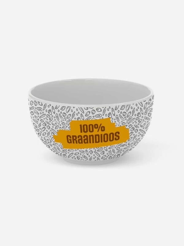 Foto ontbijtkom Maselis met employer branding slogan