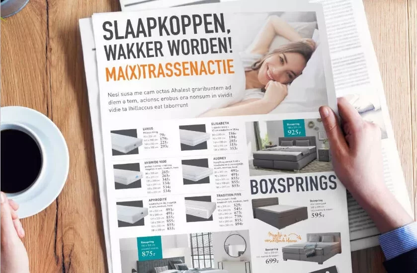 Foto drukwerk Max Meubel