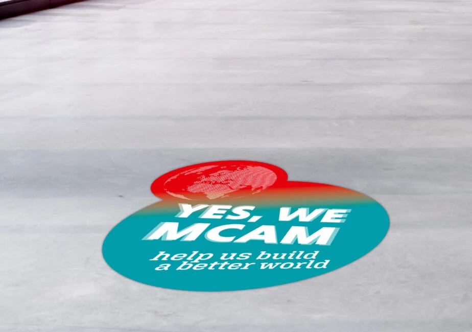 Sticker van campagne van Mitsubishi Chemical Group